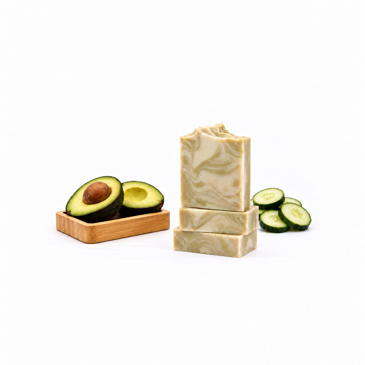 Refreshing Touch handmade avocado cucumber soap bar