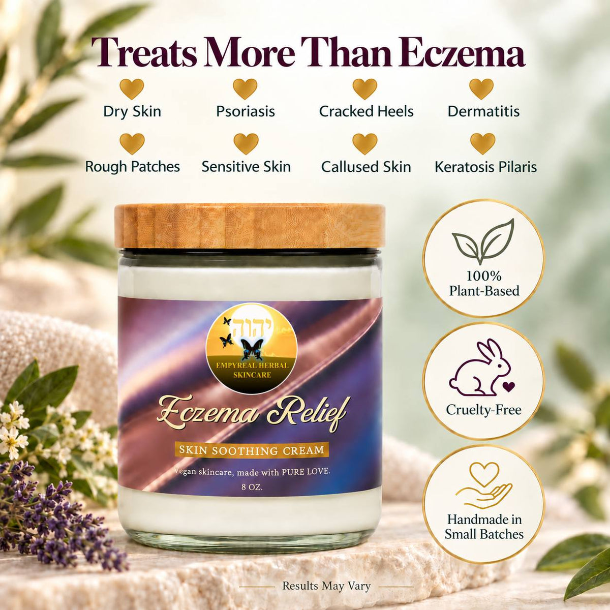 Eczema Relief herbal moisturizer for dry skin